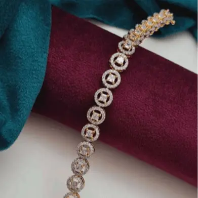 Kaira Gold AD Bracelet – Delicate, Lightweight & Elegant | Lavish Jewels - LAVISH JEWELSKaira Gold AD Bracelet – Delicate, Lightweight & Elegant | Lavish Jewels