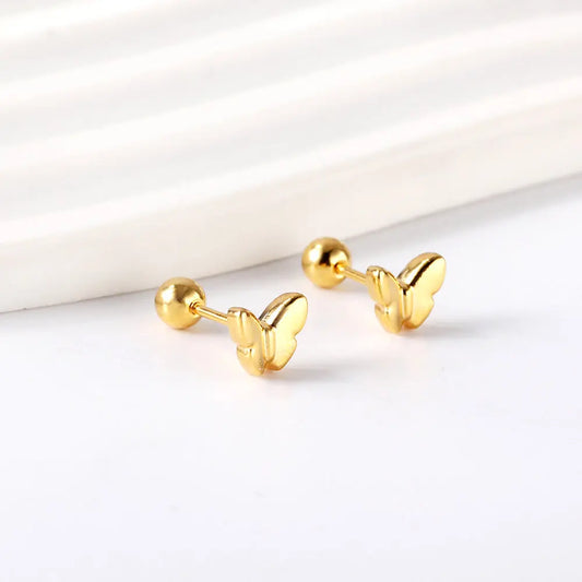 LUSTRE STUD GOLD EARRINGS LAVISH JEWELS