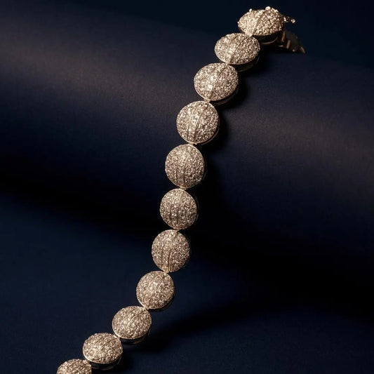 Reya AD Charm Bracelet - White CZ, Silver Finish | Lavish Jewels - LAVISH JEWELSReya AD Charm Bracelet – White CZ, Silver Finish | Lavish Jewels