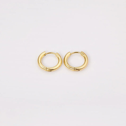 SWAY HUGGIE GOLD EARRINGS LAVISH JEWELS