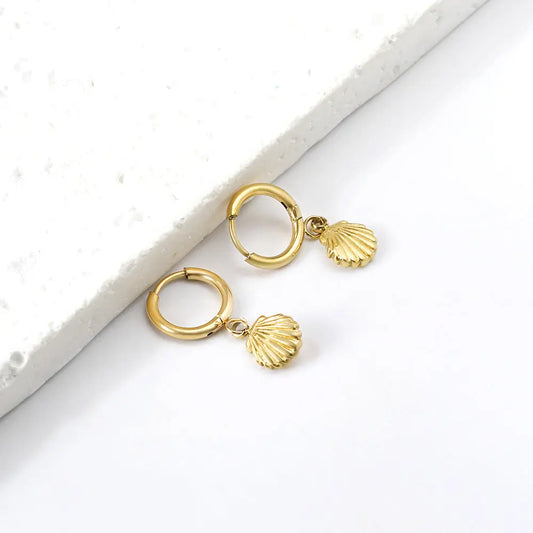 VERVE HOOP GOLD EARRINGS LAVISH JEWELS