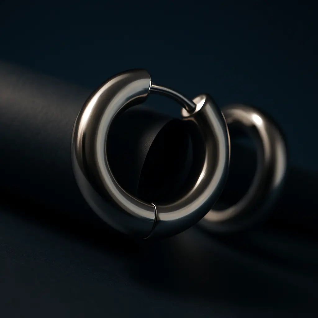 ZANIRA SILVER HOOP EARRINGS LAVISH JEWELS