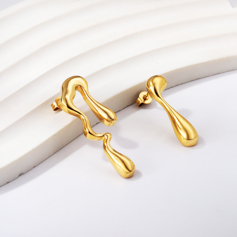 EDEN LEAF STUD LAVISH JEWELS