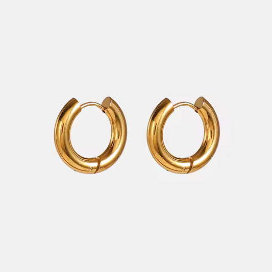 ZANIRA GOLD HOOP EARRINGS LAVISH JEWELS