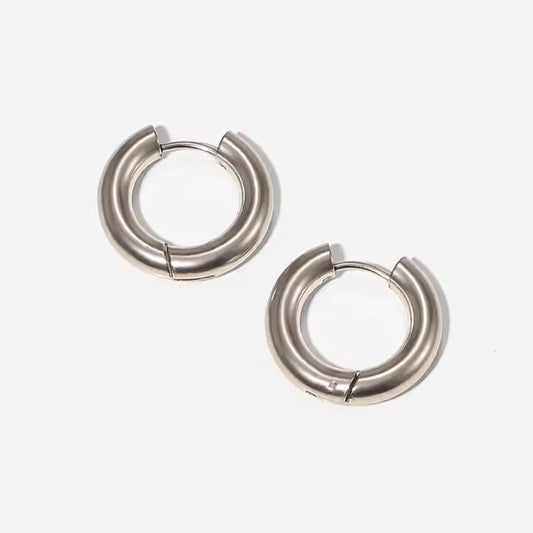 ZANIRA SILVER HOOP EARRINGS - LAVISH JEWELS