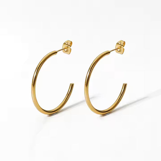 ISOLA GOLD HUGGIE EARRINGS LAVISH JEWELS