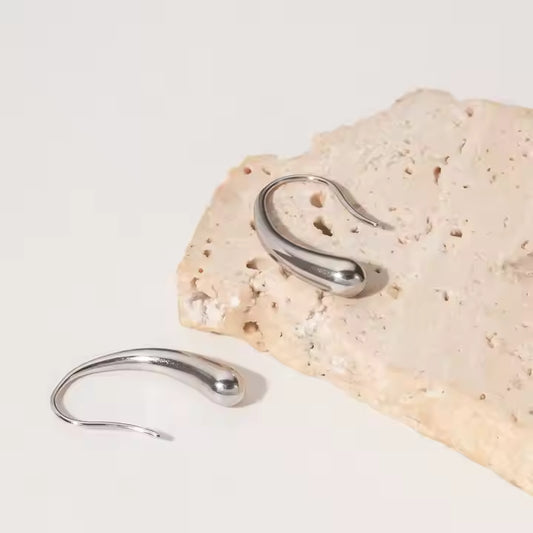 LORISEL SILVER HOOP EARRINGS - LAVISH JEWELS