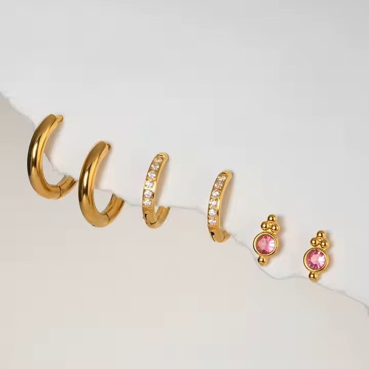 TOUCHE HOOP SET LAVISH JEWELS