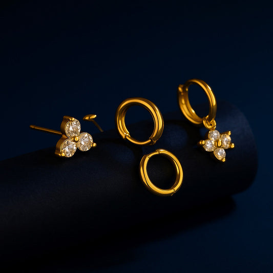 EMBER HOOP SET LAVISH JEWELS