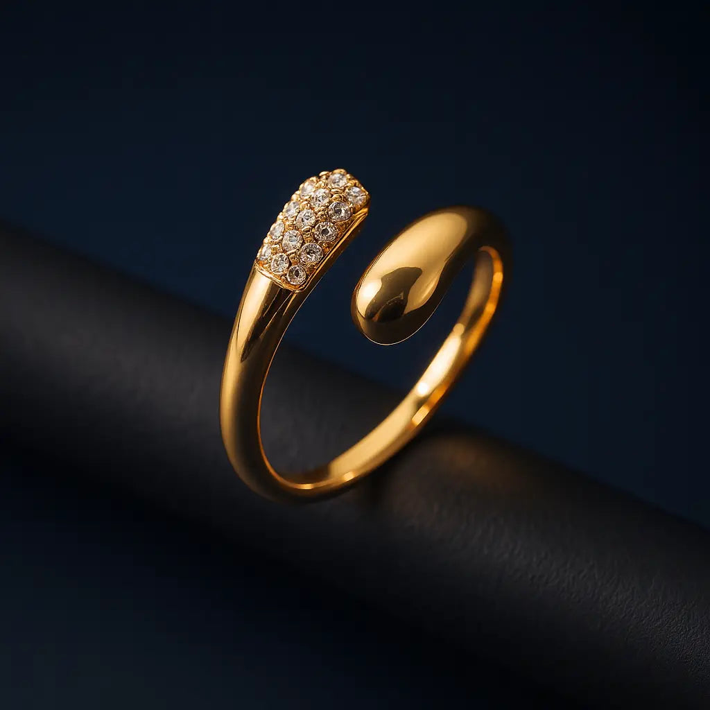 CORAL GOLD RING LAVISH JEWELS