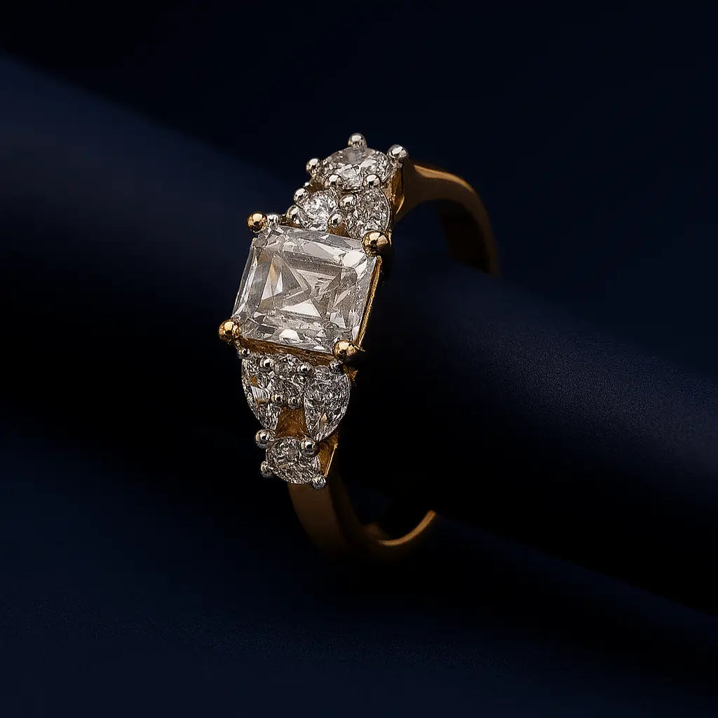 Dolce Nodo – Delicate AD Finger Ring - LAVISH JEWELSDolce Nodo – Delicate AD Finger Ring | Gold - Plated Adjustable Ring