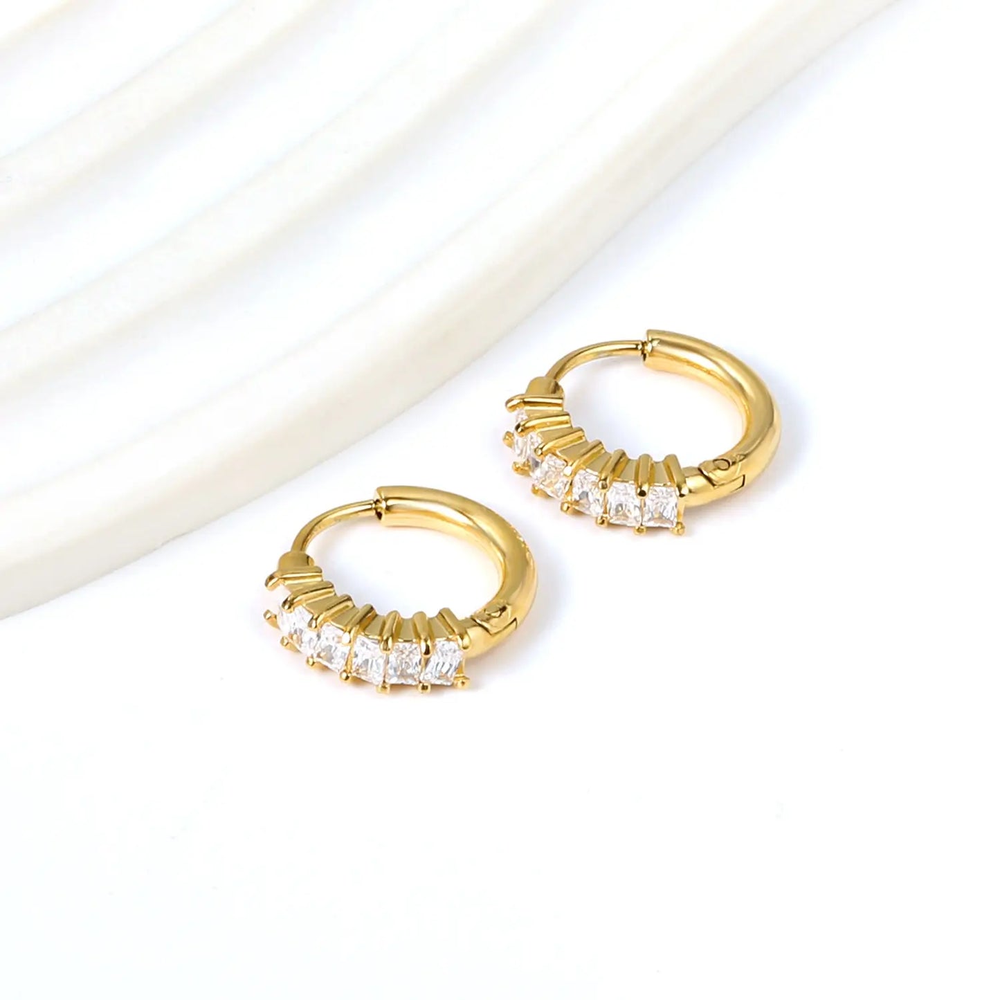 ELIXIR HOOP GOLD EARRINGS LAVISH JEWELS