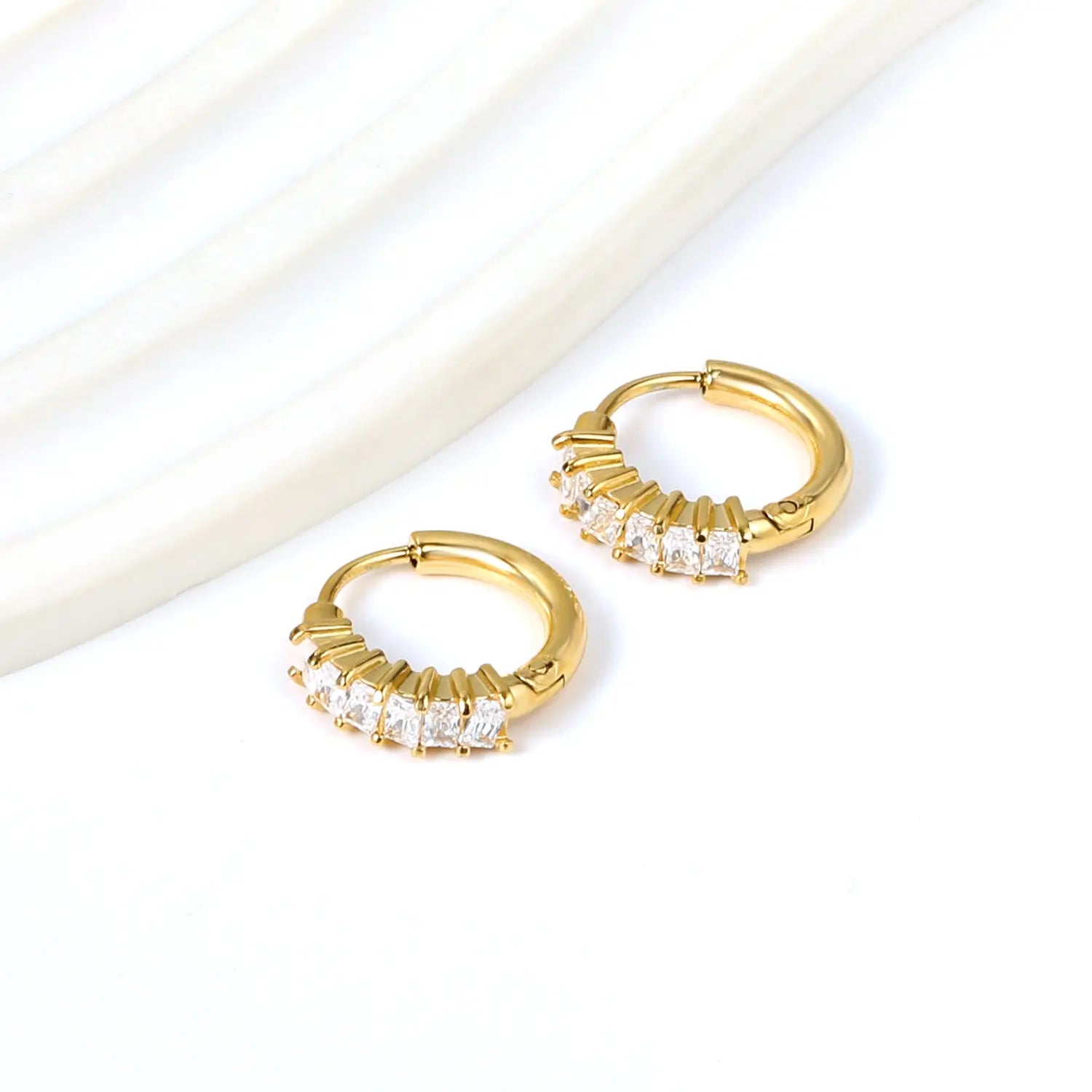 ELIXIR HOOP GOLD EARRINGS LAVISH JEWELS