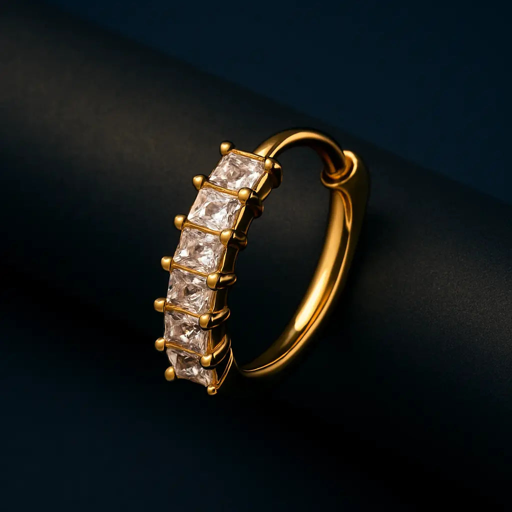 ELIXIR HOOP GOLD EARRINGS LAVISH JEWELS