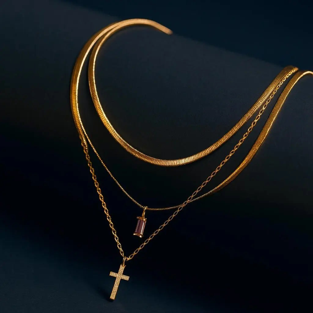 ETERNAL SHEEN GOLD NECKLACE - LAVISH JEWELSNecklace