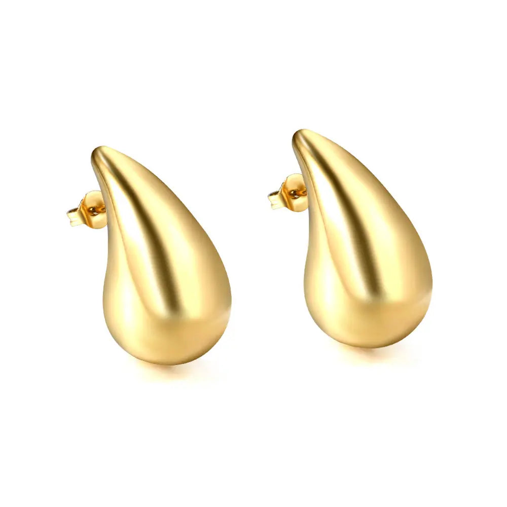 GLEAM STUD GOLD EARRINGS LAVISH JEWELS