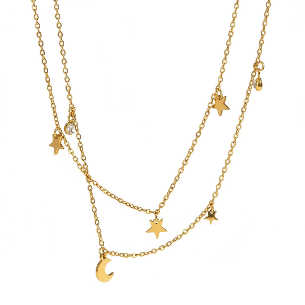 KISMET GOLD NECKLACE LAVISH JEWELS