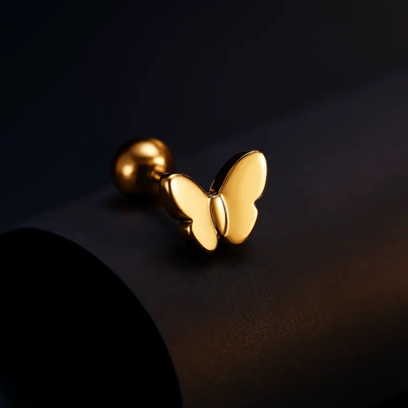 LUSTRE STUD GOLD EARRINGS - LAVISH JEWELS18k PVD GOLD EARRING