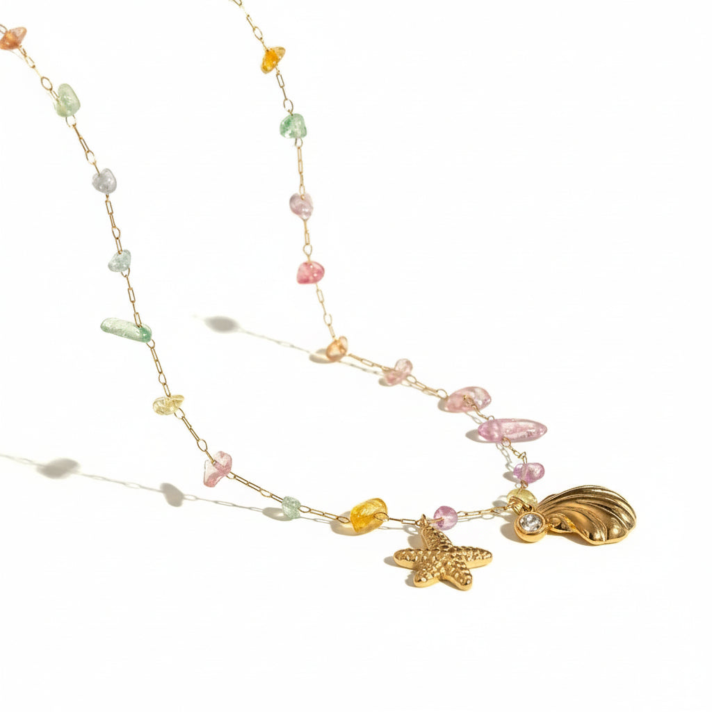 LUX AURA GOLD NECKLACE LAVISH JEWELS