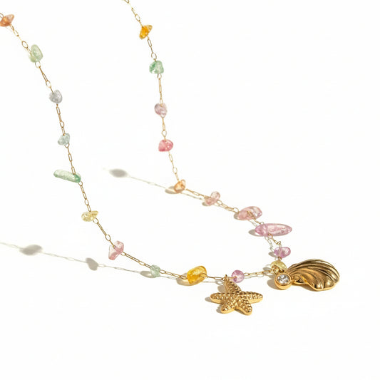 LUX AURA GOLD NECKLACE LAVISH JEWELS
