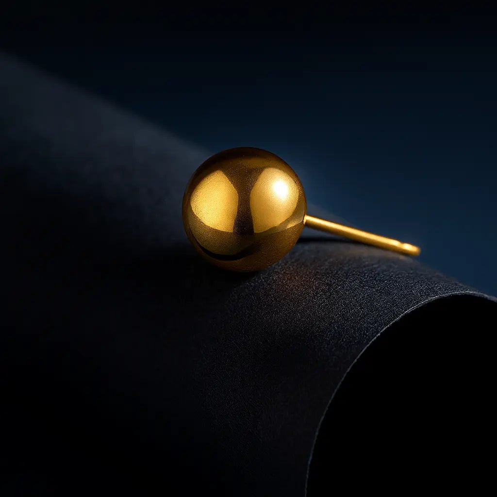 MIRESSA GOLD STUD EARRINGS - LAVISH JEWELS18k PVD GOLD EARRING