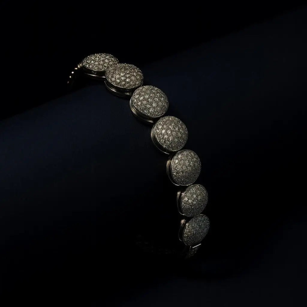 Myra Micro - Setting AD Bracelet - LAVISH JEWELSMyra Micro - Setting AD Bracelet – Silver Finish | Lavish Jewels