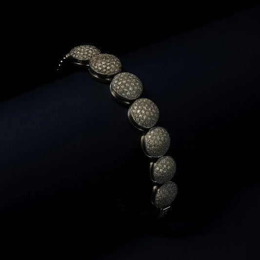 Myra Micro - Setting AD Bracelet - LAVISH JEWELSMyra Micro - Setting AD Bracelet – Silver Finish | Lavish Jewels