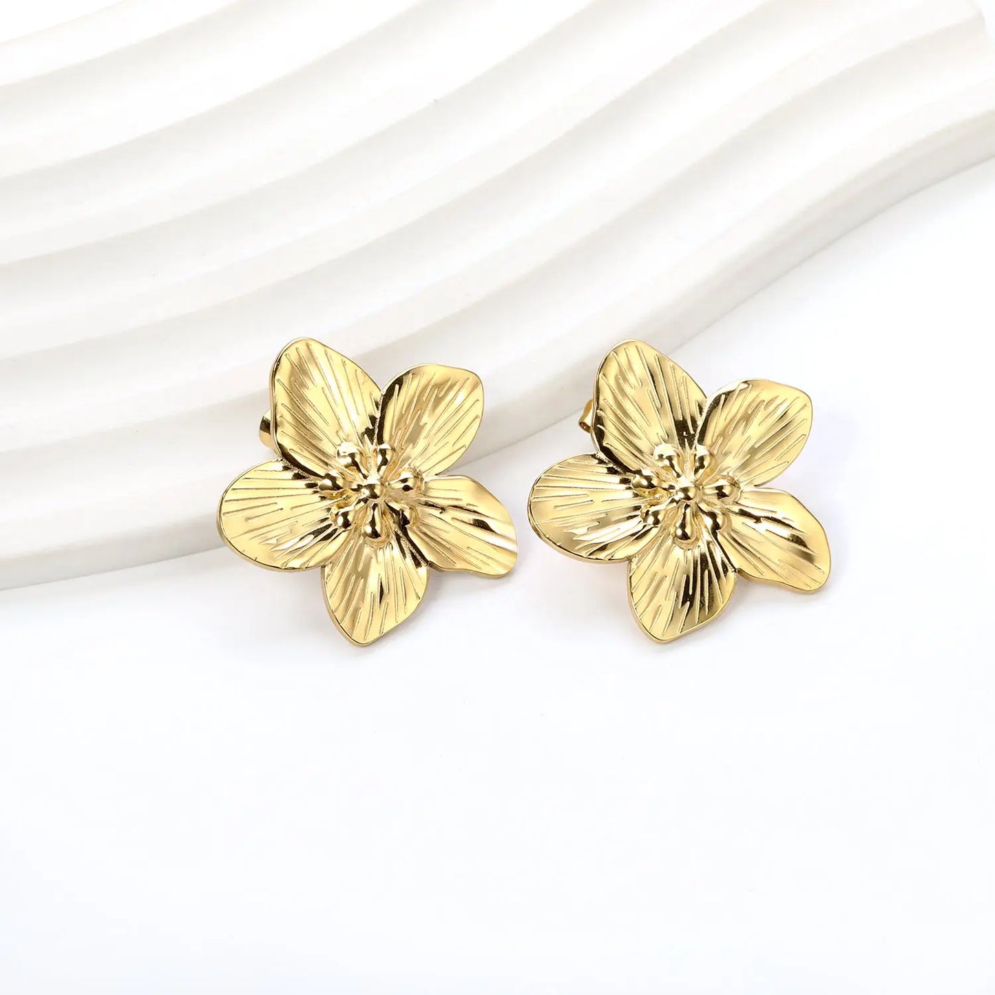 NOVA STUD GOLD EARRINGS LAVISH JEWELS