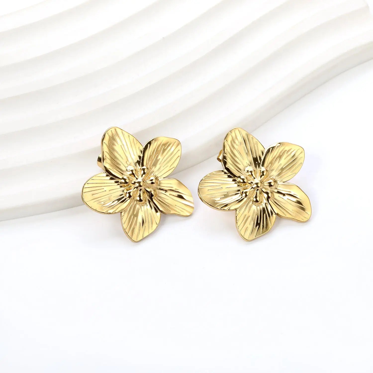 NOVA STUD GOLD EARRINGS LAVISH JEWELS