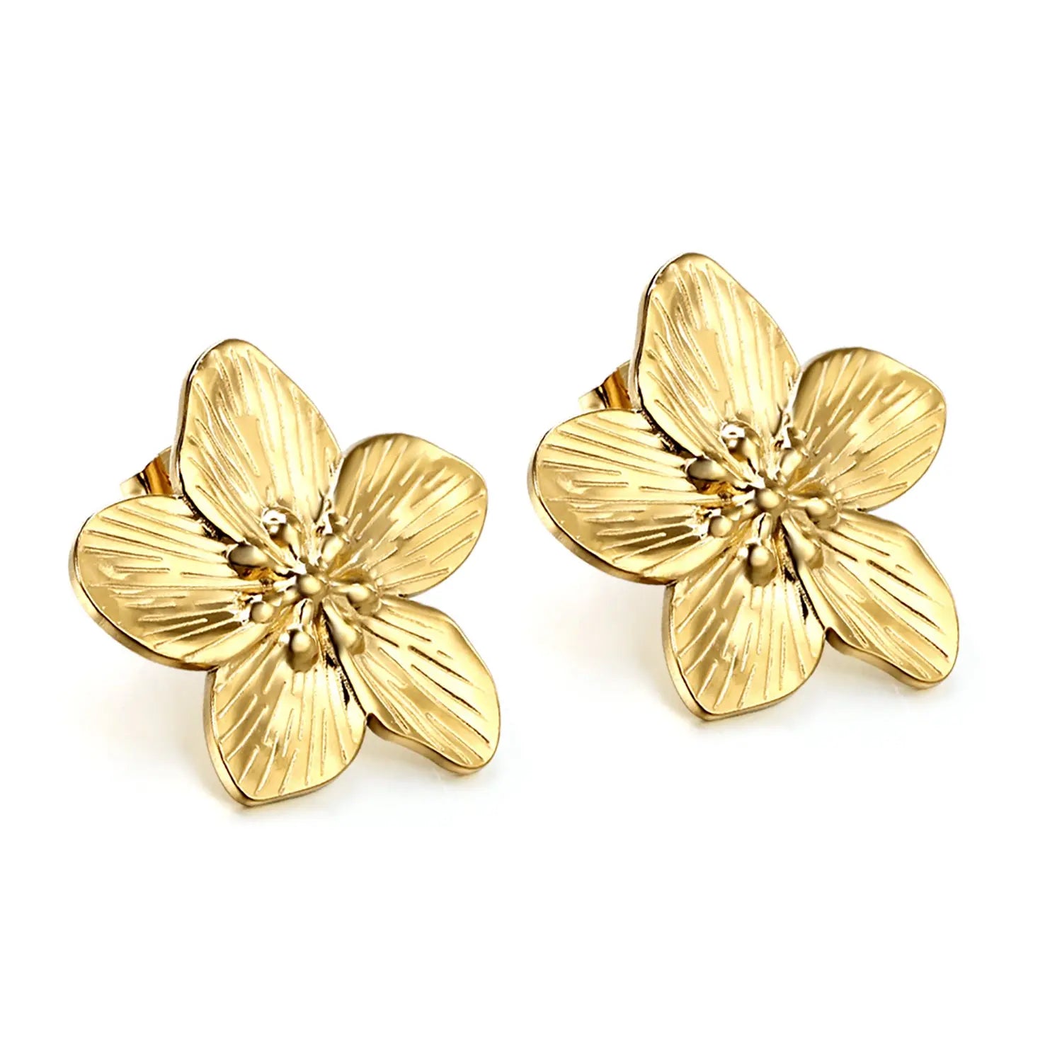 NOVA STUD GOLD EARRINGS LAVISH JEWELS