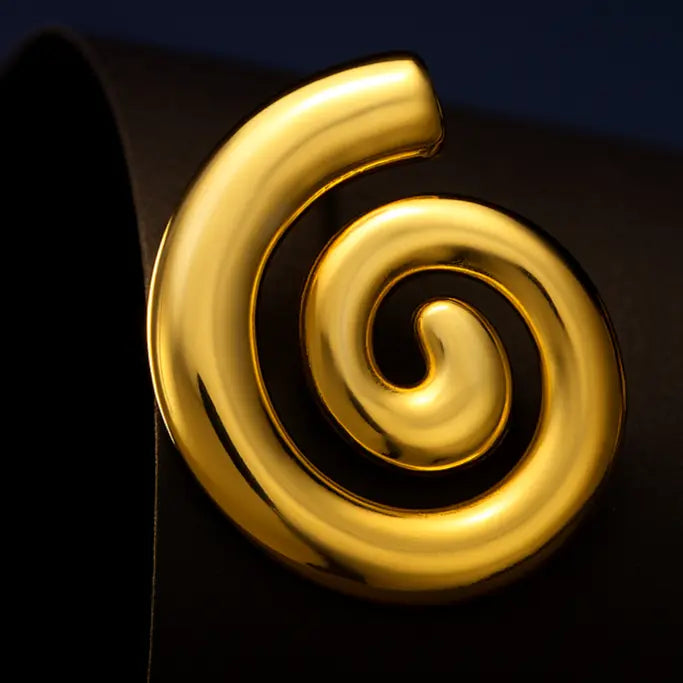 ORBIT STUD GOLD EARRINGS LAVISH JEWELS