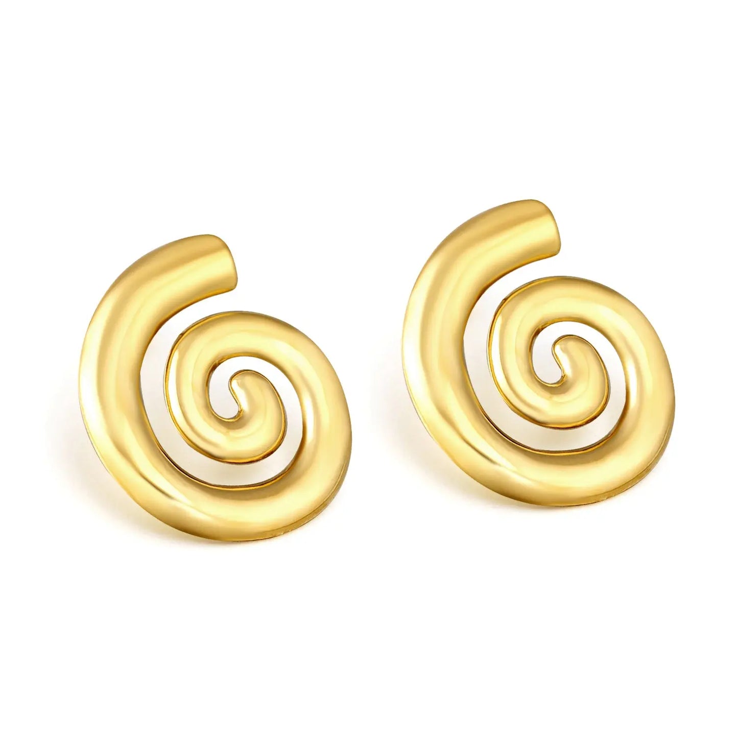 ORBIT STUD GOLD EARRINGS LAVISH JEWELS