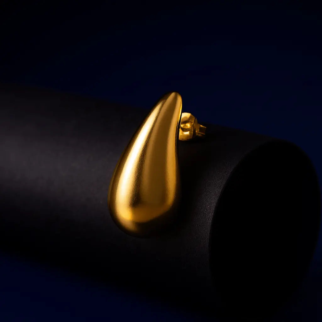 RAYNE STUD GOLD EARRINGS - LAVISH JEWELS18k PVD GOLD EARRING