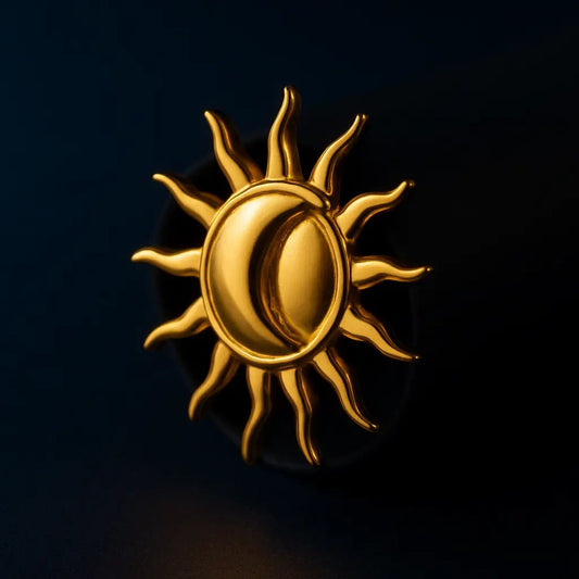 SABRA GOLD STUD EARRINGS - LAVISH JEWELS18k PVD GOLD EARRING