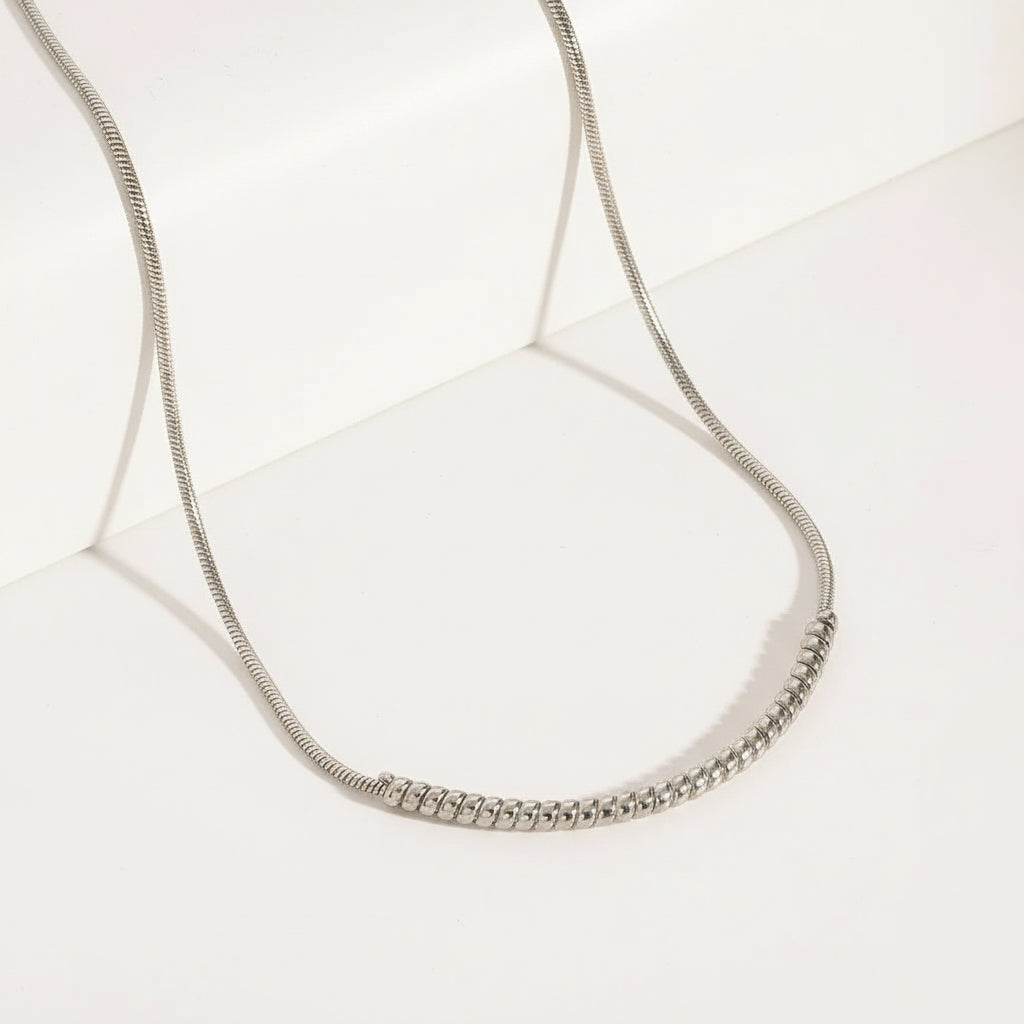 SILVER DAWN NECKLACE LAVISH JEWELS