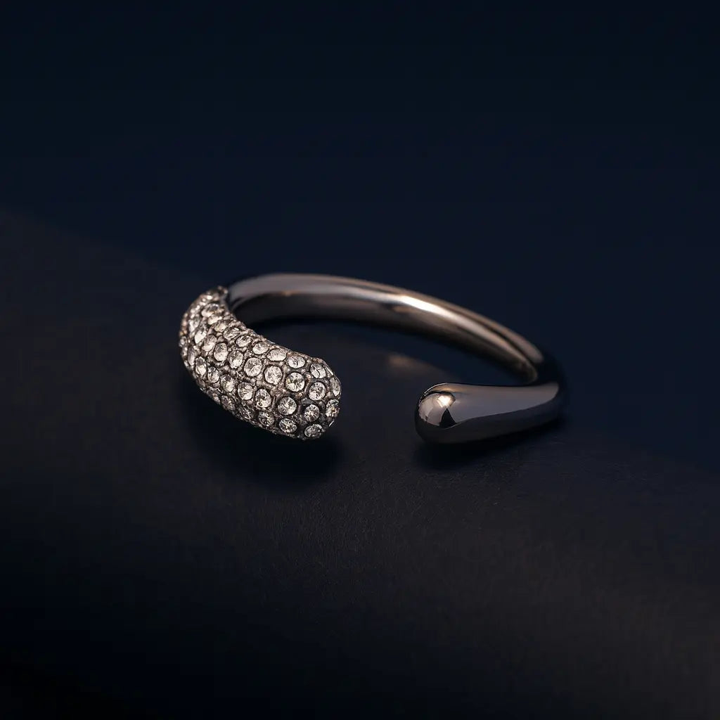 SILVER STONE RING LAVISH JEWELS