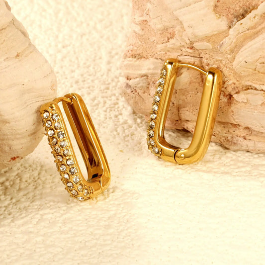 SPARK HOOP GOLD EARRINGS LAVISH JEWELS