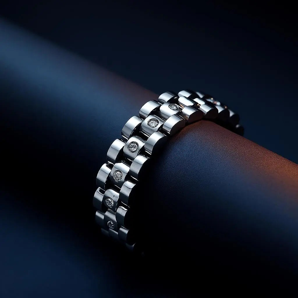 TERRY SILVER BRACELET LAVISH JEWELS