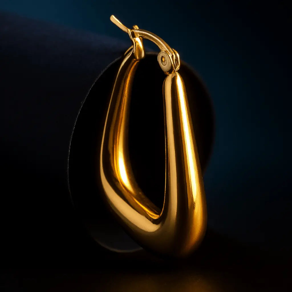 WISP HOOP DROPLETS GOLD EARRINGS - LAVISH JEWELS18K PVD EARRINGS