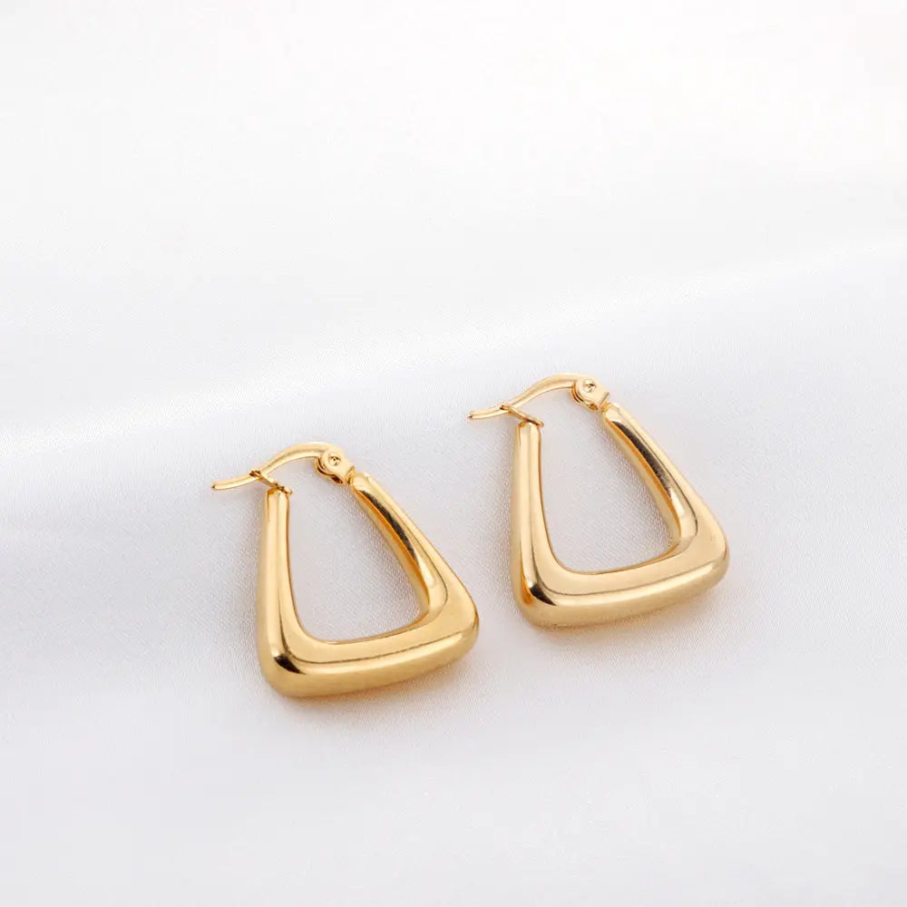 WISP HOOP DROPLETS GOLD EARRINGS LAVISH JEWELS